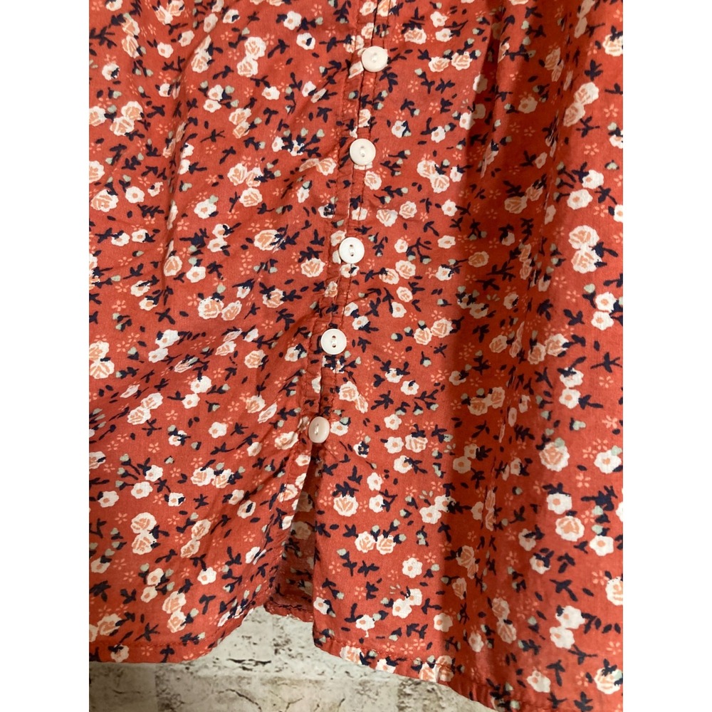 Universal Thread Peasant Top Large Dark Salmon Di… - image 4